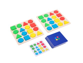 Formaillesztő és építő fajáték kártyákkal