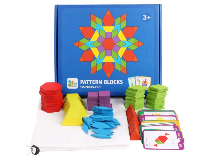 Tangram kreatív formakirakó fajáték 155 db