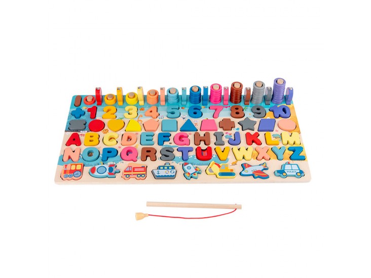 Logaritmikus formabeillesztő és oktató Montessori fajáték