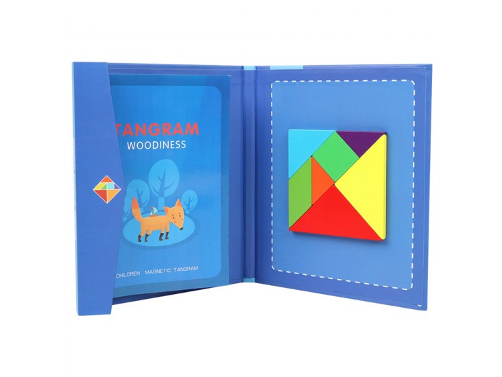 Mágneses tangram fajáték