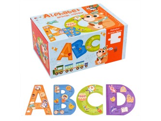 Fa ábécé puzzle angol szavakkal