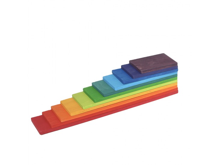 Montessori szivárvány építő fajáték