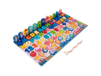 6 az 1-ben formabeillesztő és oktató Montessori fajáték