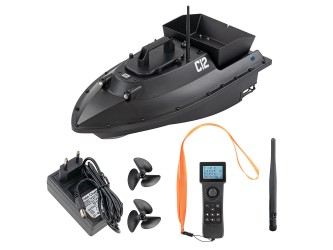 Etetőhajó C12 GPS hátrakidobós fekete