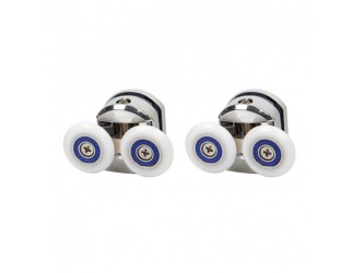 CHZ3 zuhanykabin felső kis dupla görgő, 2 db, króm