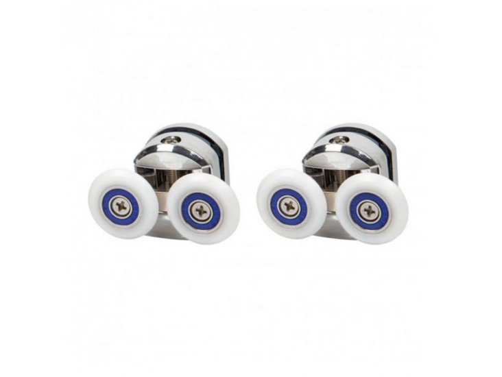 CHZ3 zuhanykabin felső kis dupla görgő, 2 db, króm