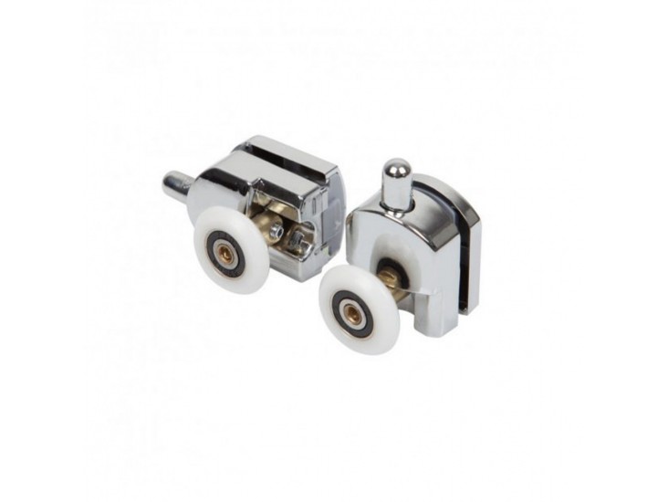 CHZ4 zuhanykabin alsó kis szimpla görgő, 2 db, króm