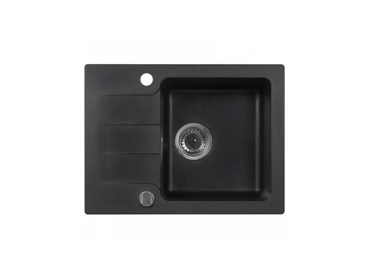 Coast 25 egy medencés, csepegtetős gránit mosogató fekete