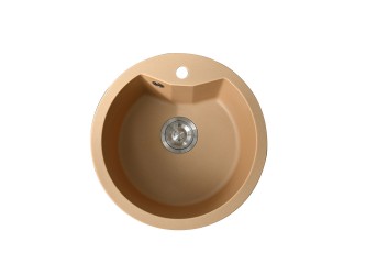 Dorin kerek egy medencés gránit mosogató bézs