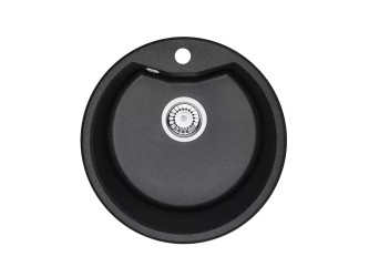 Dorin kerek egy medencés gránit mosogató fekete