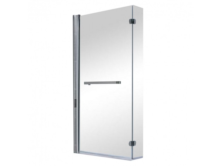 Cristal 21 kádparaván, 150x82 cm, króm profil, víztiszta üveg