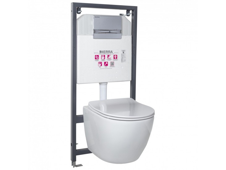 Delos Adriatic Chrome falba építhető WC tartály szett