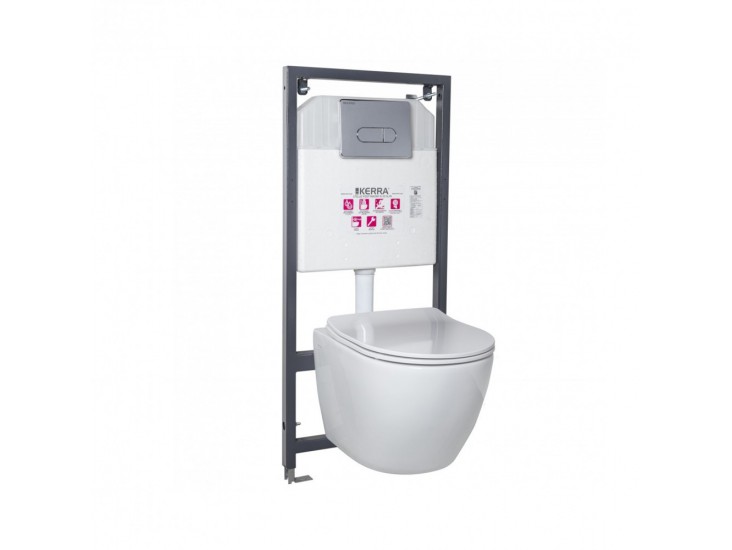 Delos Chrome falba építhető WC tartály szett