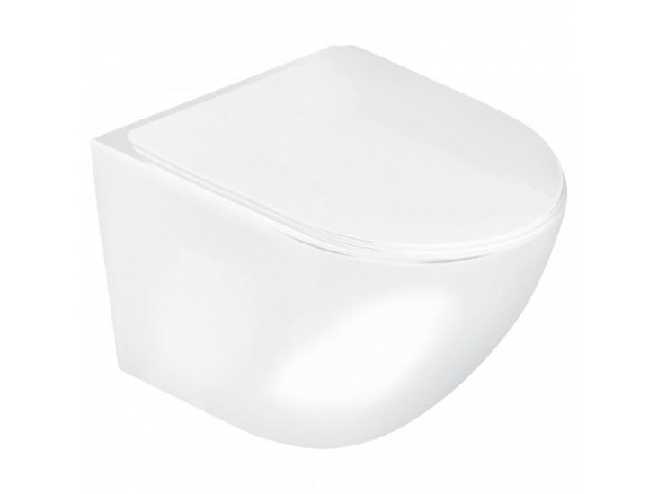 Delos WH fali rimless WC soft-close ülőkével