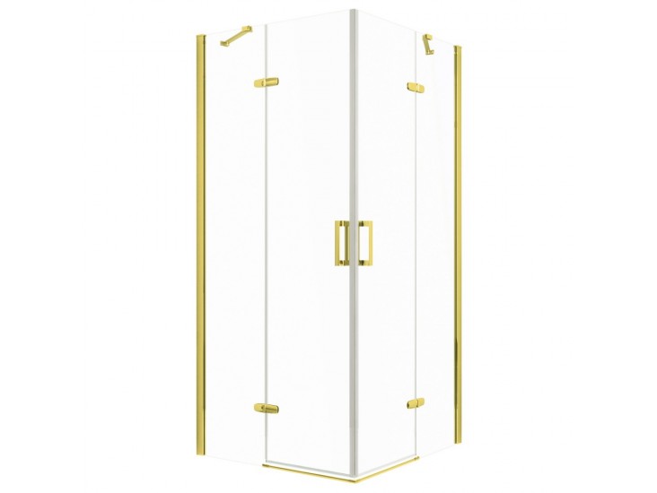 Flow Gold szögletes nyílóajtós zuhanykabin 90 cm