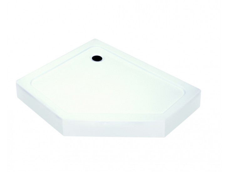 Glasgow 100 szögletes aszimmetrikus zuhanytálca, balos