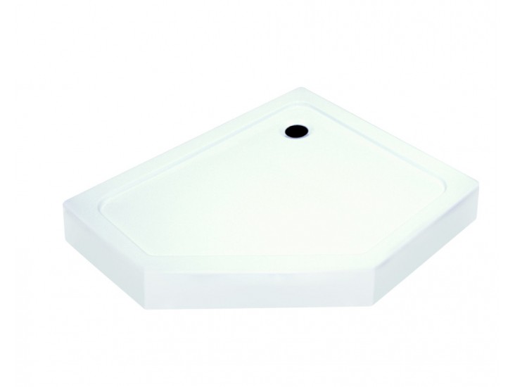 Glasgow 100 szögletes aszimmetrikus zuhanytálca, jobbos