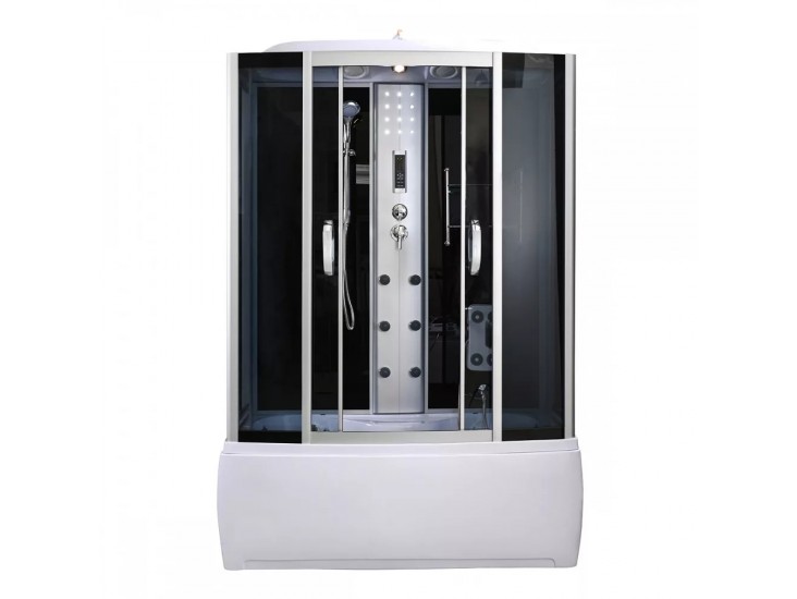 Emilia 150 Hidromasszázs Kádkabin elektronikával Black