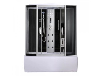 Emilia 170 Hidromasszázs Kádkabin elektronikával Black