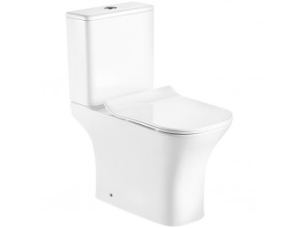 Kamet monoblokkos kompakt WC hátsó kifolyással ülőkével