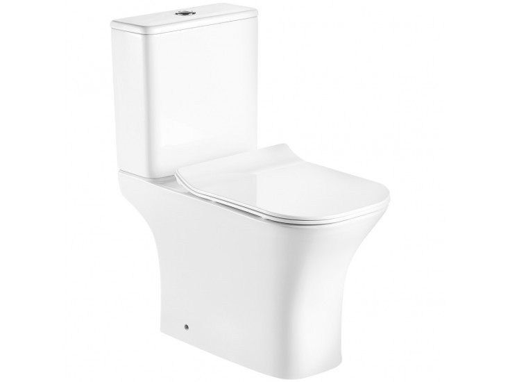 Kamet monoblokkos kompakt WC hátsó kifolyással ülőkével