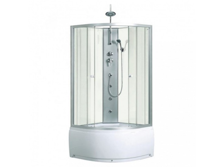 Karolina WH íves mélytálcás hidromasszázs zuhanykabin