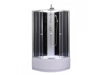 Karolino 90 black mélytálcás zuhanykabin