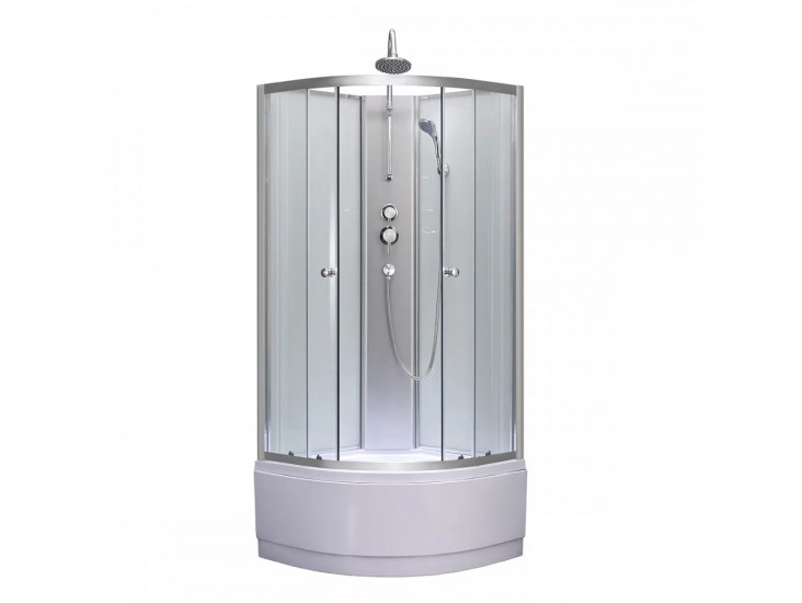 Karolino 90 white mélytálcás zuhanykabin