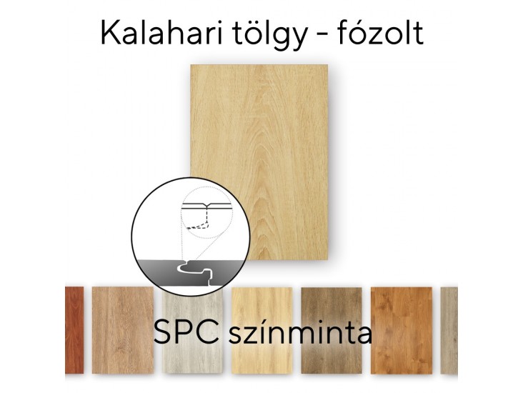 Leziter Kalahari tölgy Vinyl SPC fózolt padló minta/db