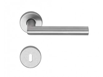 Inox rozettás BB kilincs