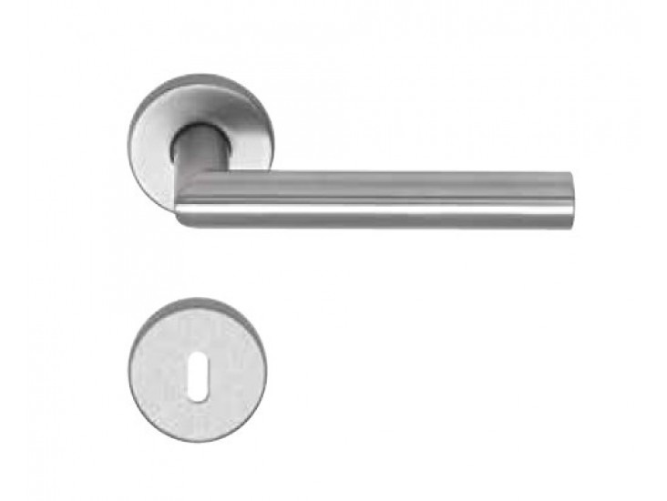 Inox rozettás BB kilincs