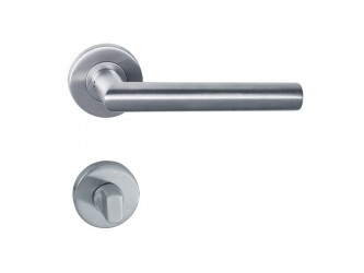 Inox rozettás WC záras kilincs