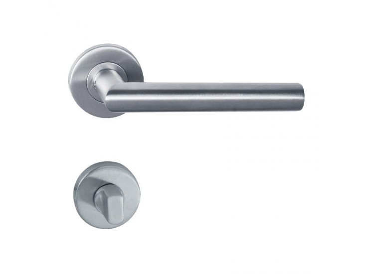 Inox rozettás WC záras kilincs