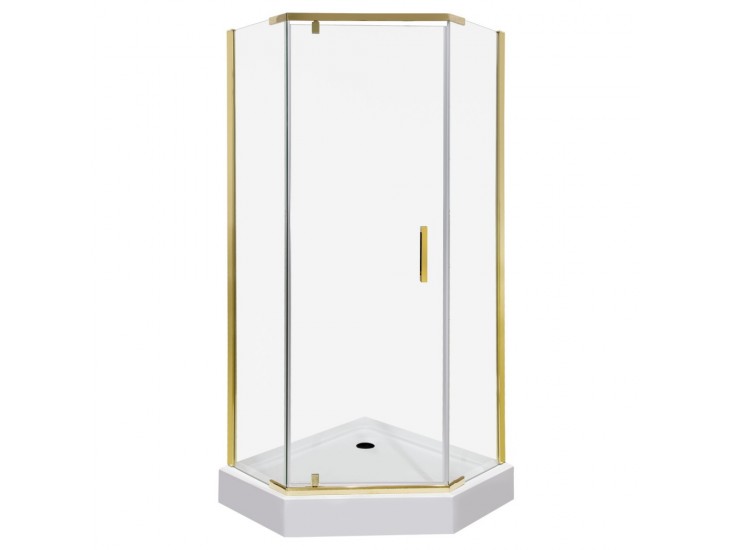 Kora 90 Gold szögletes nyílóajtós zuhanykabin