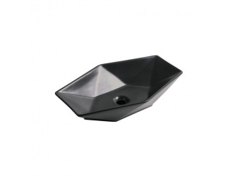 KR-570 kerámia design mosdó, 57,5x36,5x12,5cm, matt fekete
