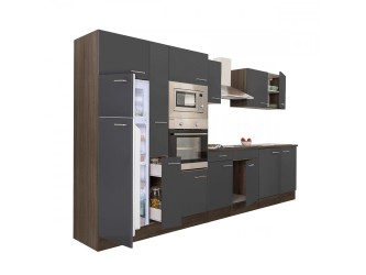 Yorki 360 konyhabútor yorki tölgy korpusz,selyemfényű antracit fronttal