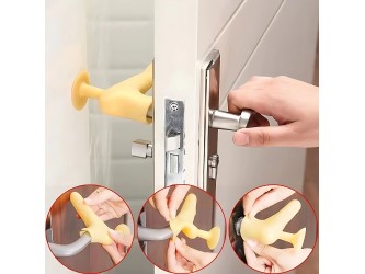 Ajtóütköző kilincsre sárga