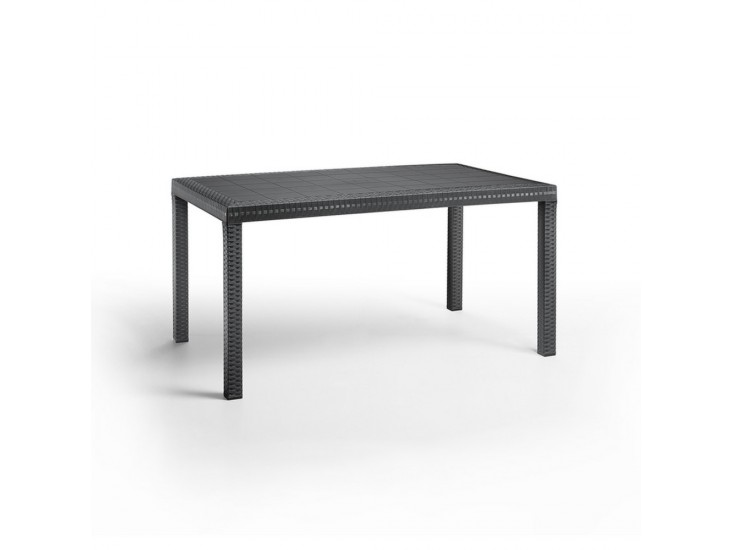 Hella műanyag kerti asztal grafit