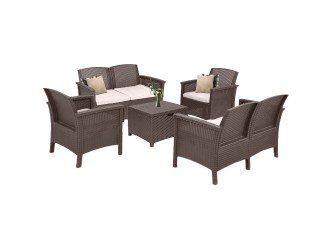 Venus Big 6 személyes kerti bútor garnitúra barna