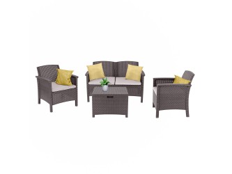 Venus 4 személyes kerti bútor garnitúra cappuccino