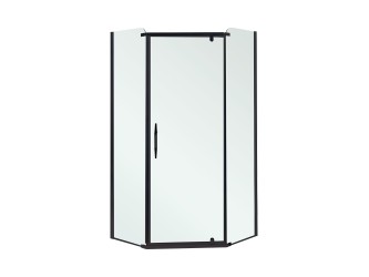 Celtic 100x100 cm ötszögletű zuhanykabin tálca nélkül fekete