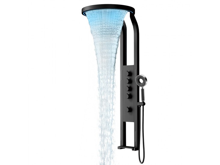 Luxory hidromasszázs zuhanypanel szürke