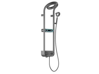 Tropic digitális zuhanyszett termosztátos csapteleppel szürke