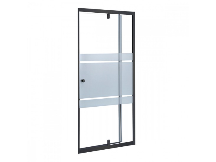 Flexi-S állítható zuhanyajtó 76-91x185 cm fekete