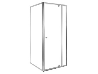 Flexi sarokba szerelhető szögletes zuhanykabin 80x80 cm zuhanytálca nélkül