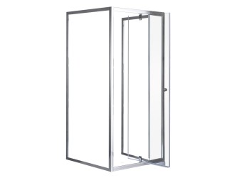 Flexi falsíkra szerelhető szögletes zuhanykabin 90x90 cm zuhanytálca nélkül