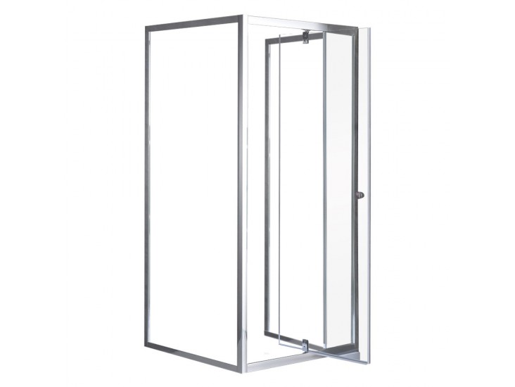 Flexi falsíkra szerelhető szögletes zuhanykabin 90x90 cm zuhanytálca nélkül