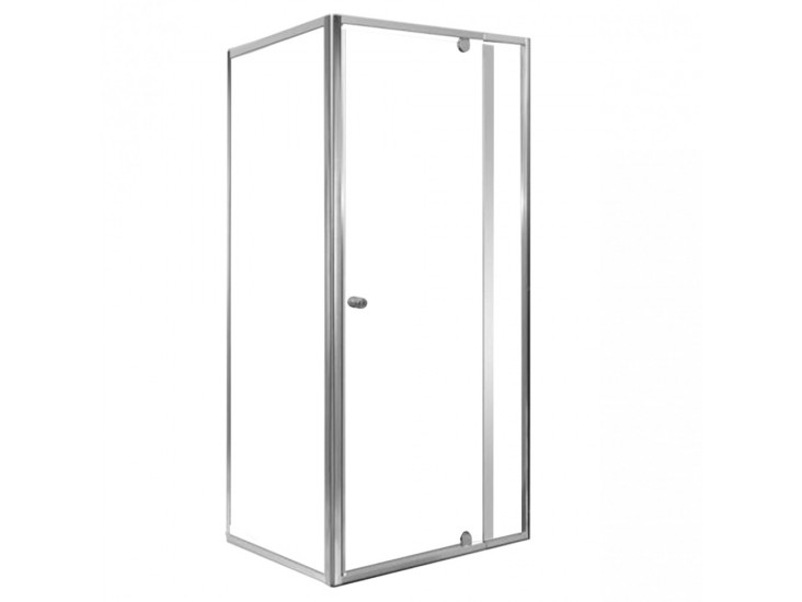 Flexi sarokba szerelhető aszimmetrikus zuhanykabin 80x90 cm zuhanytálca nélkül