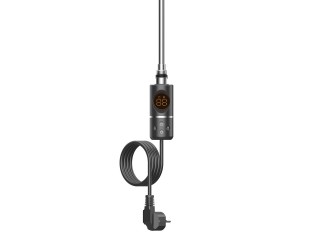 Elektromos fűtőpatron törölközőszárító radiátorhoz digitális hőfokszabályozóval 400W fekete