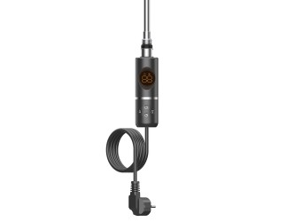 Elektromos fűtőpatron törölközőszárító radiátorhoz digitális hőfokszabályozóval 600W fekete